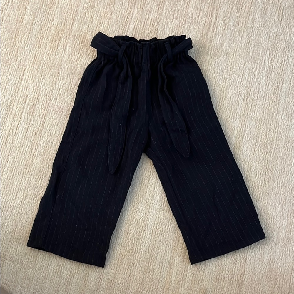 Zara Kids Black Pinstripe Pants